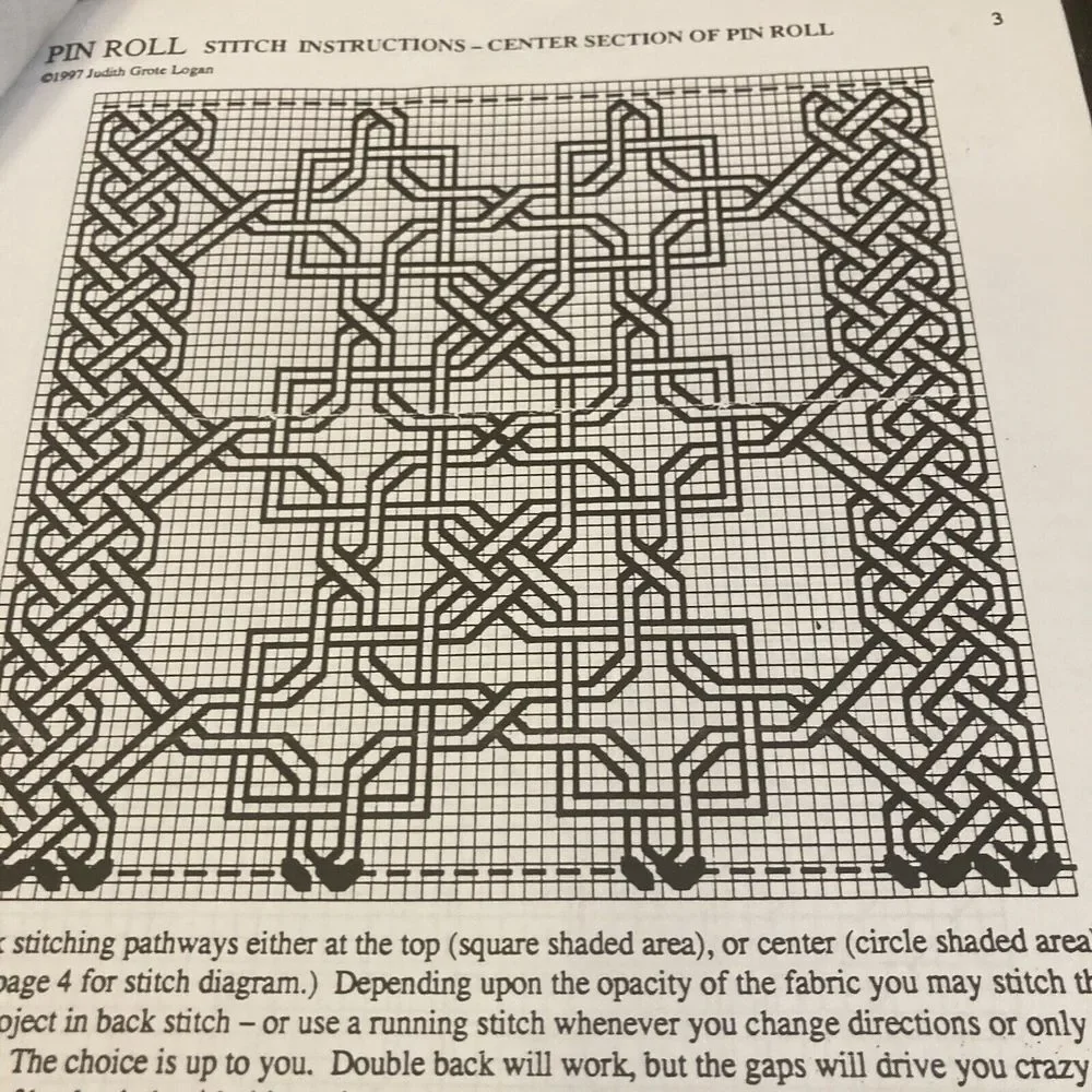 Pin Roll‎ Stitch Instructions Judith Logan How To Embroidery Interlacing Booklet